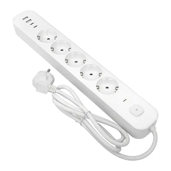 Удлинитель LUX 5 гнезд 2USB 2,4А+2type-C 5 метров 1,5мм2 EKF