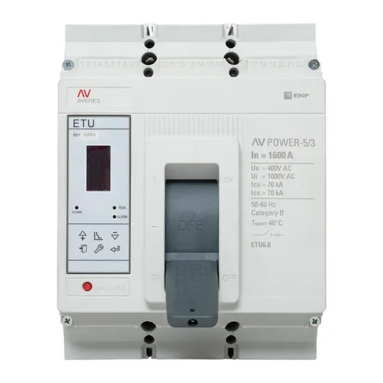 Автоматический выключатель AV POWER-5/3 1600А 70kA ETU6.0 EKF AVERES