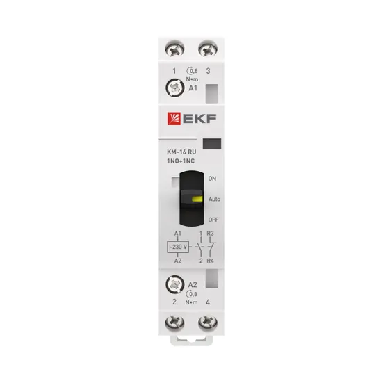 Контактор модульный КМ РУ 16А 1NO+1NC (1 мод.) EKF PROxima