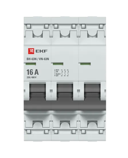 Выключатель нагрузки 3P 16А ВН-63N EKF PROxima