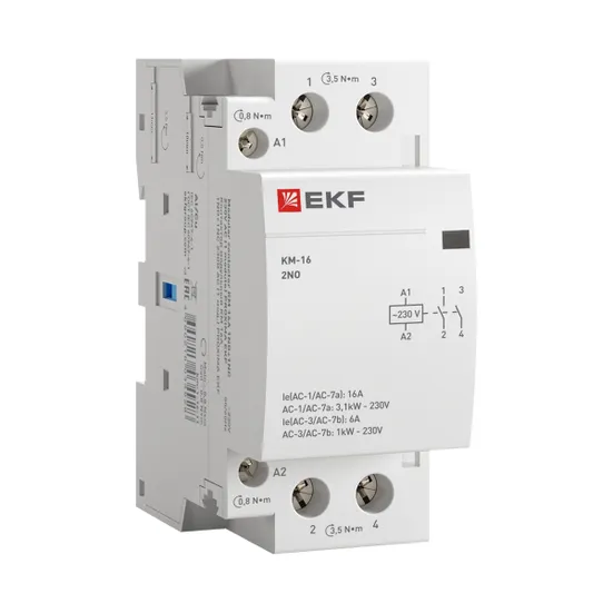 Контактор модульный КМ 16А 2NО (2 мод.) EKF PROxima