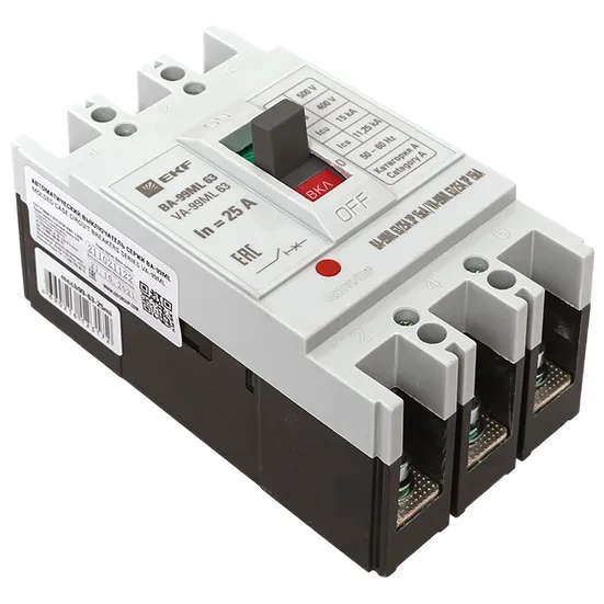 Автоматический выключатель ВА-99МL 63/ 25А 3P 15кА EKF Basic