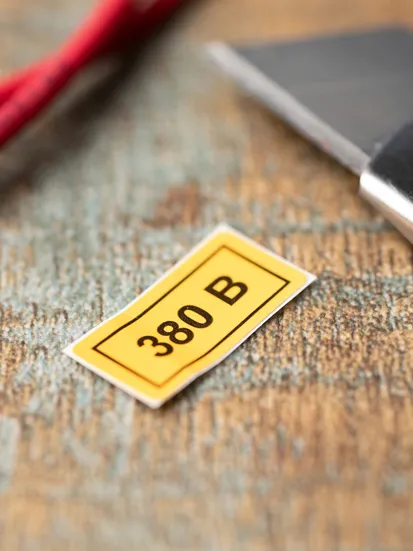 Наклейка "380В" (20х40) EKF PROxima