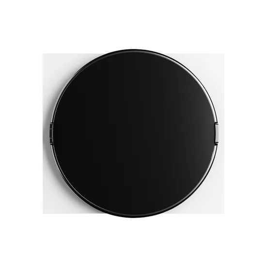 Корпус ArtShell Round встраиваемый силовой круглый 16 модулей, чёрная дверь из закаленного стекла EKF