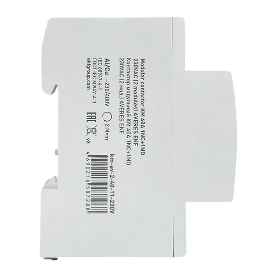 Контактор модульный КМ 40А 1NC+1NO 230VAC (2 мод.) AVERES EKF