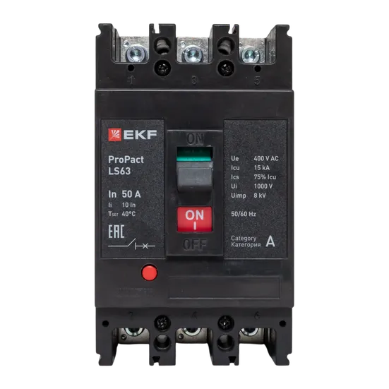 Автоматический выключатель LS63 15кА 3P 50А ProPact EKF