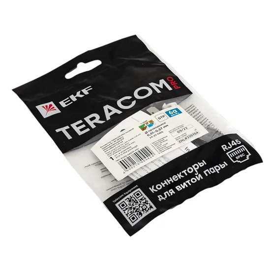 Коннектор TERACOM PRO полевой заделки RJ-45 (8P8C) экранированный STP для кабеля Cat.6A