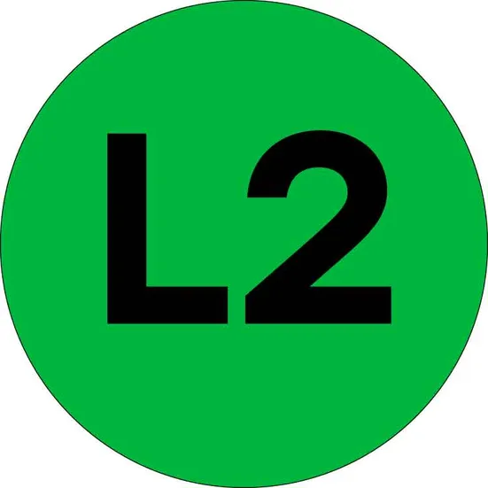 Наклейка "L2" d=20 EKF PROxima