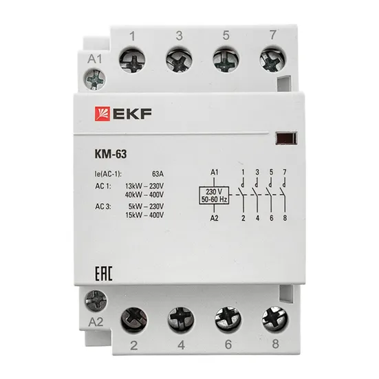 Контактор модульный КМ 63А 4NО (3 мод.) EKF PROxima