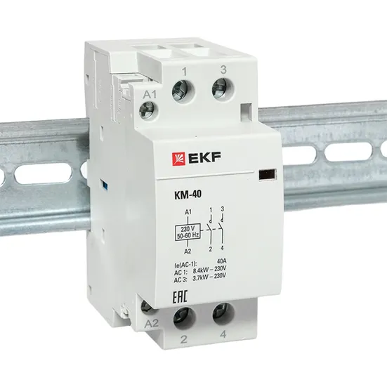 Контактор модульный КМ 40А 2NО (2 мод.) EKF PROxima