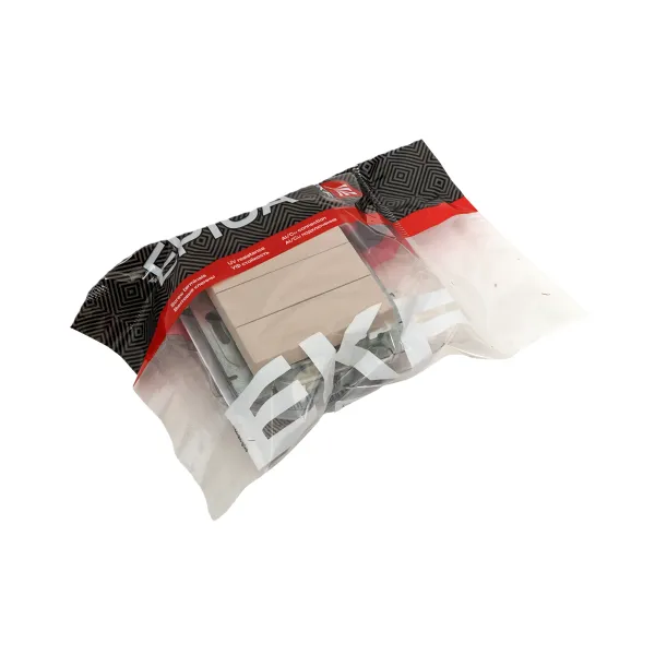 Механизм выключателя, трёхклавишный, кремовый Эпика EKF