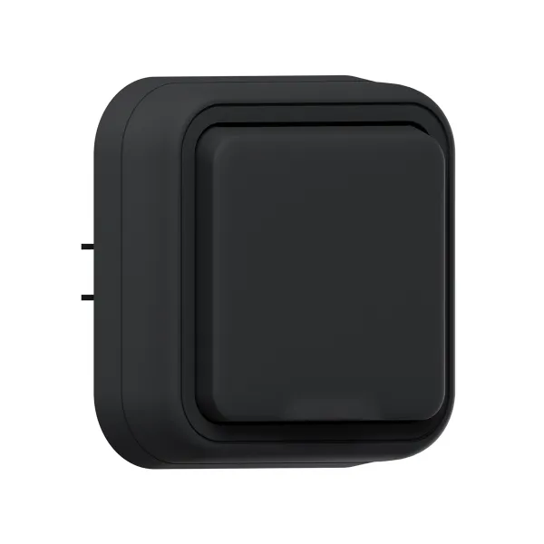 Розетка, одноместная, СП, винтовые клеммы антрацит, Бронто EKF