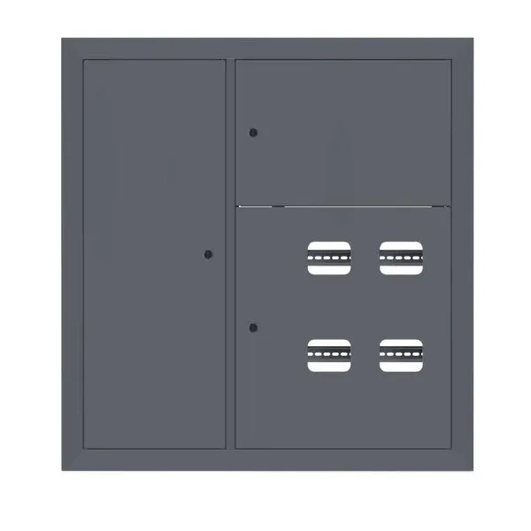 Щит этажный 4 кв. слаботочка слева RAL7024 (1000х950х150) EKF PROxima
