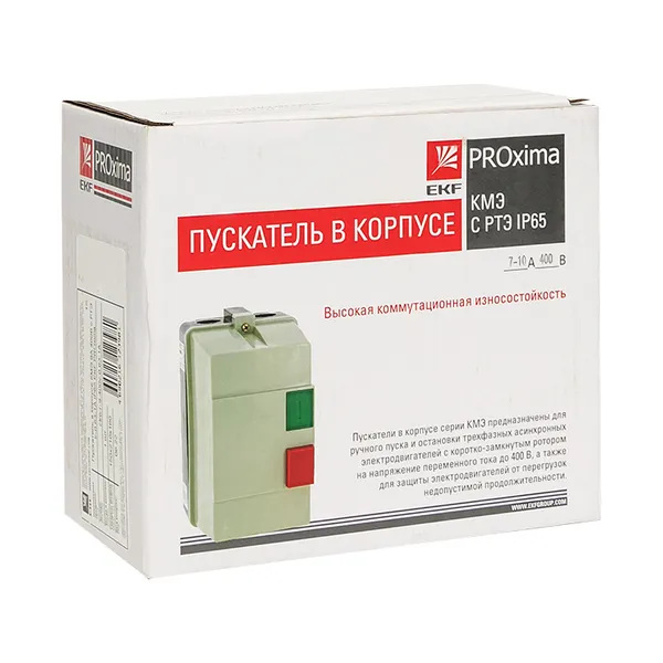 Пускатель в корпусе КМЭ 9А 400В с РТЭ Ir-2,5-4А IP65 EKF PROxima