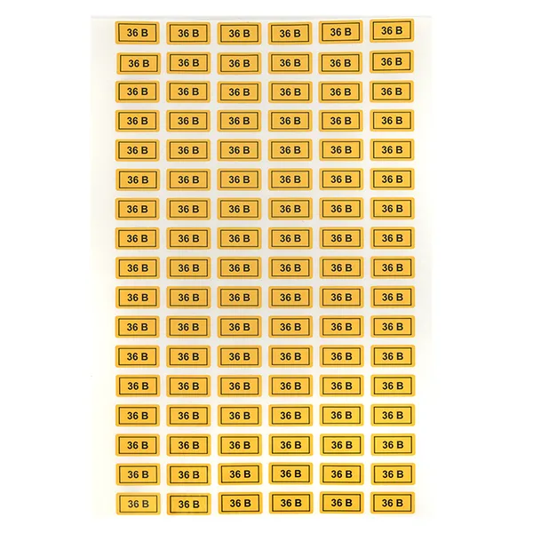 Наклейка "36В" (10х15) EKF PROxima