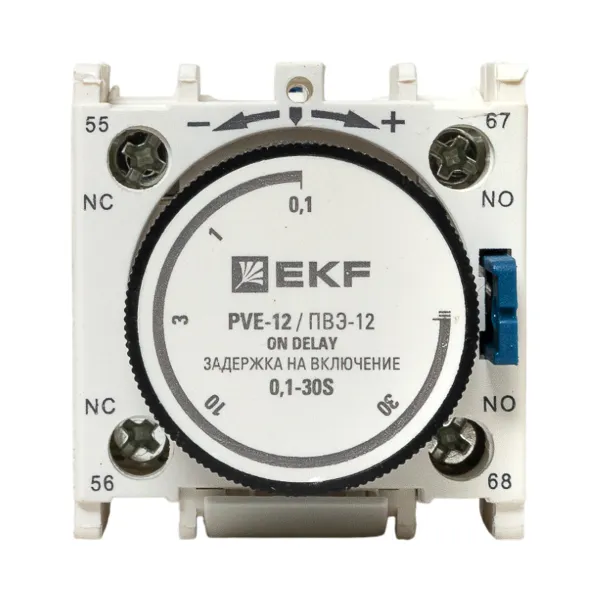 Приставка выдержки времени включения ПВЭ-12 0,1-30сек NO+NC EKF PROxima