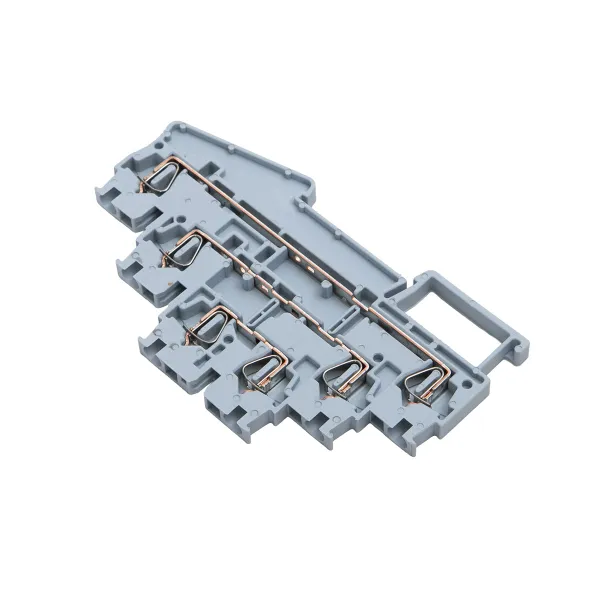 Клемма пружинная трёхуровневая ST 2.5 мм2 6 выводов серая EKF