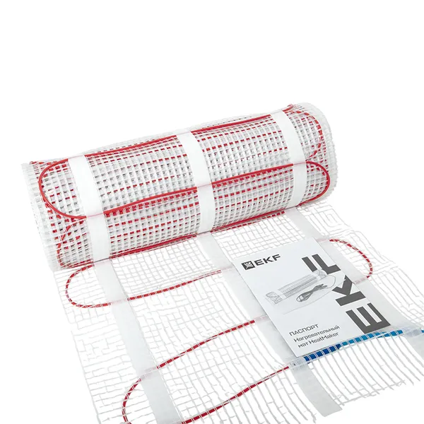 Мат нагревательный двухжильный HeatMaker 6 кв. м 900 Вт EKF