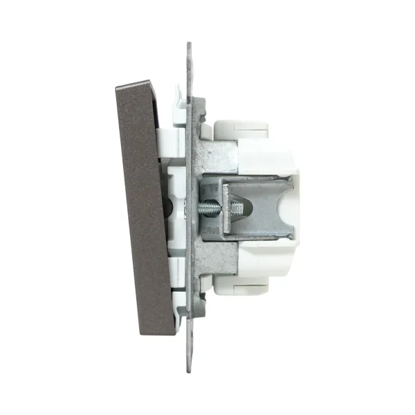 Механизм выключателя, одноклавишный, перекрёстный, мокко Эпика EKF