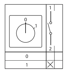 Переключатель кулачковый ПК-1-11 10А 1P "0-1" с блокировкой IP65 EKF PROxima