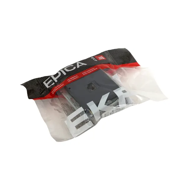 Механизм розетки RJ11, графит Эпика EKF