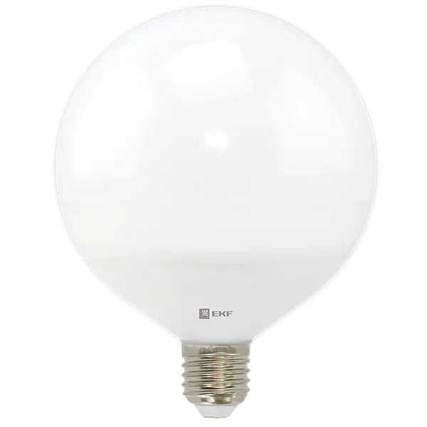 Лампа светодиодная FLL-G120 15W 2700К E27 EKF Simple