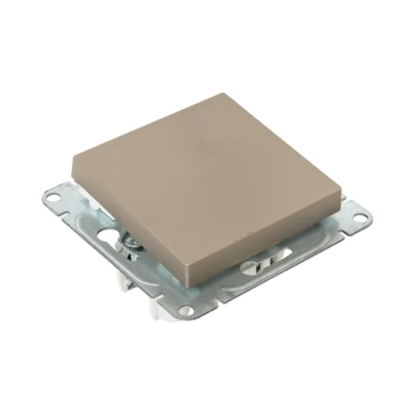 Механизм выключателя, одноклавишный, проходной, шампань Эпика EKF