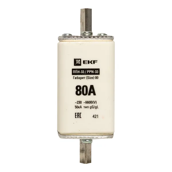 Плавкая вставка ППН-33 160/ 80А габарит 00 EKF PROxima