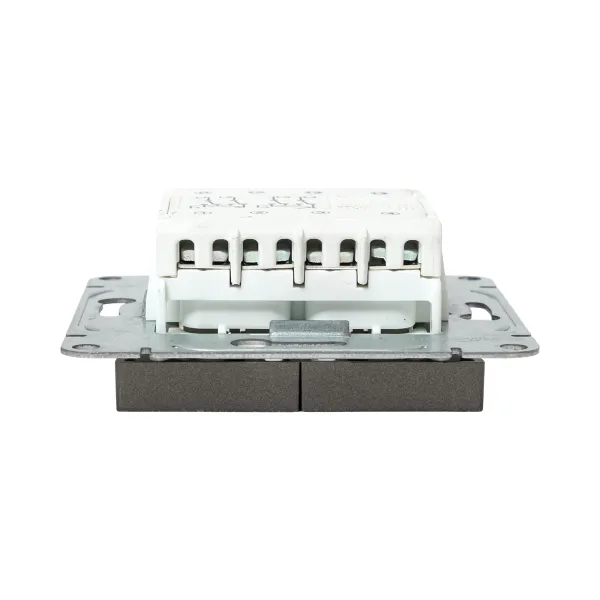 Механизм выключателя, двухклавишный, перекрёстный, мокко Эпика EKF