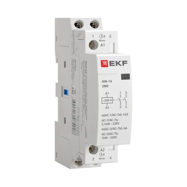 Контактор модульный КМ 16А 2NО (1 мод.) EKF PROxima