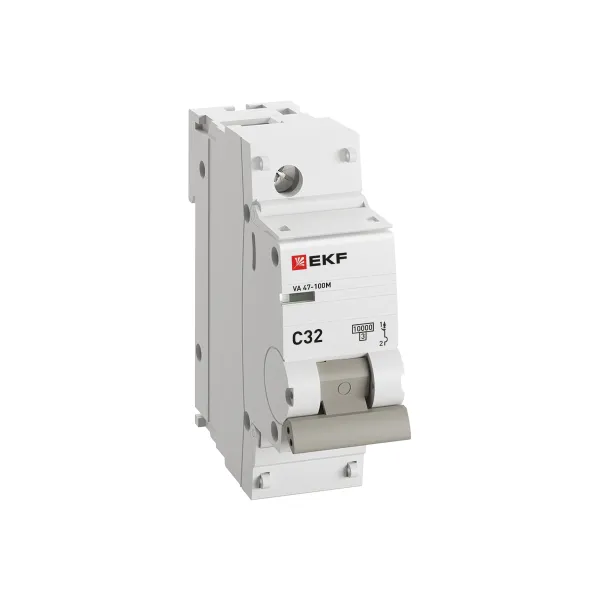 Автоматический выключатель ВА 47-100M 1P 32А (C) 10kA без теплового расцепителя EKF PROXIMA