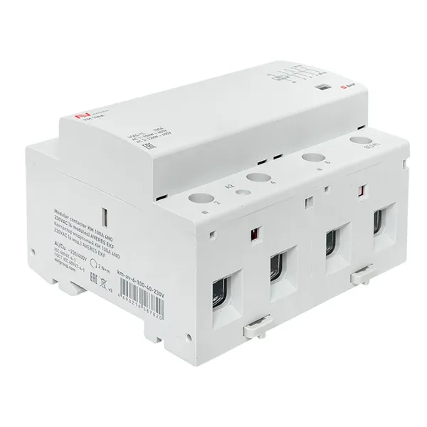 Контактор модульный КМ 100А 4NO 230VAC (6 мод.) AVERES EKF
