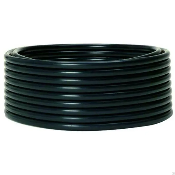 Труба гладкая ПНД жесткая d40 мм (100 м) черная EKF-Plast