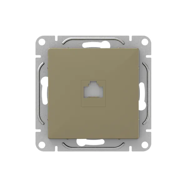 Механизм розетки RJ45 (cat5), шампань Эпика EKF