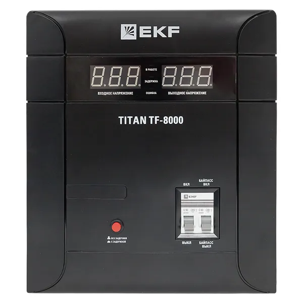 Стабилизатор напряжения симисторный напольного исполенияTITAN -TF-8000 EKF