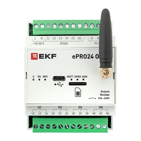 Контроллер удаленного управления 6вх/4вых Wi-Fi GSM 230 В ePRO24 Omni EKF