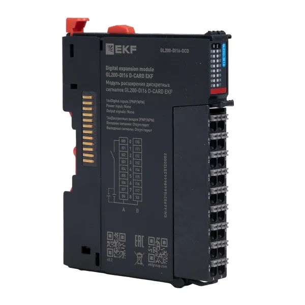 Модуль расширения дискретных сигналов GL200-DI16 D-CARD EKF