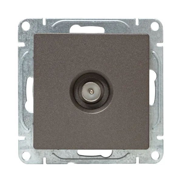 Механизм розетки TV, одиночная, мокко Эпика EKF