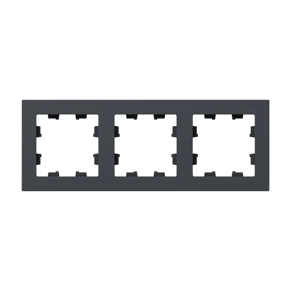 3 - местная рамка, графит, пластик Эпика EKF