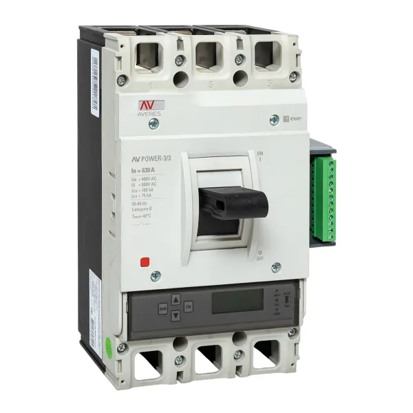 Автоматический выключатель AV POWER-3/3 630А 100kA ETU6.2 EKF AVERES
