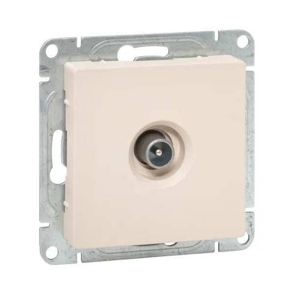 Механизм розетки TV, оконечная, кремовый Эпика EKF