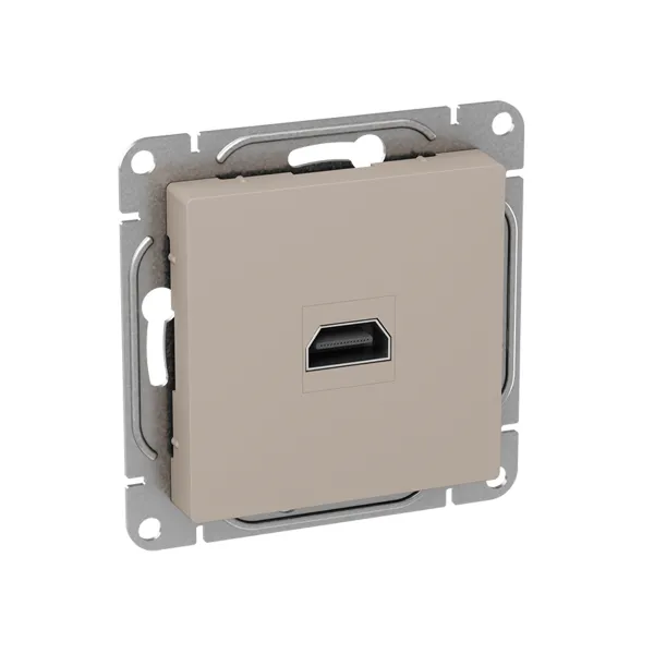 Механизм розетки HDMI, кремовый Эпика EKF