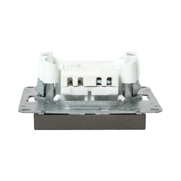 Механизм выключателя, одноклавишный, кнопочный, мокко Эпика EKF