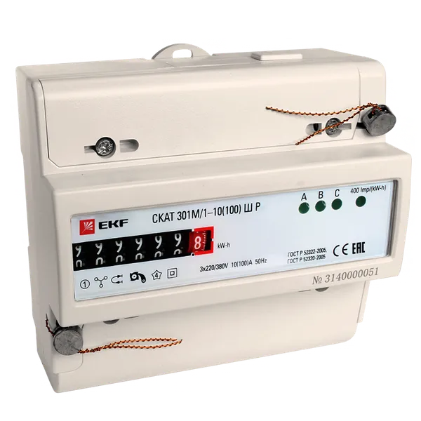 Счетчик электрической энергии СКАТ 301М/1 - 10(100) Ш Р EKF PROxima