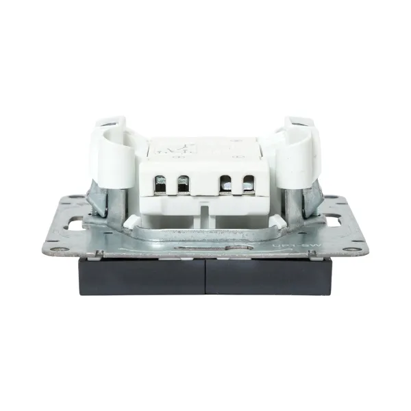 Механизм выключателя, двухклавишный, графит Эпика EKF