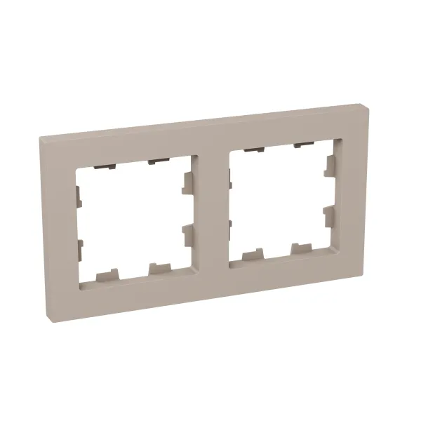 2 - местная рамка, кремовая, пластик Эпика EKF