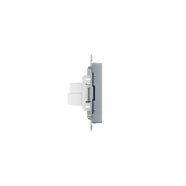 Механизм розетки RJ45 - 2шт, (cat5), алюминий Эпика EKF