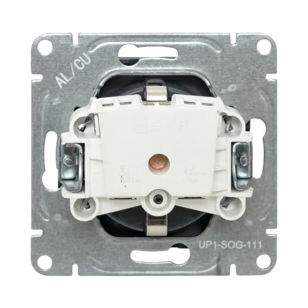 Механизм розетки, 16А, с заземлением, со шторками, графит Эпика EKF