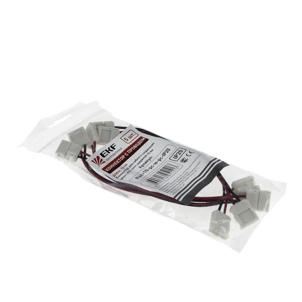 Коннектор для гибкого соединения двух LED-лент шириной 10 мм (тип 3528, 5050) (уп./5шт) EKF Proxima