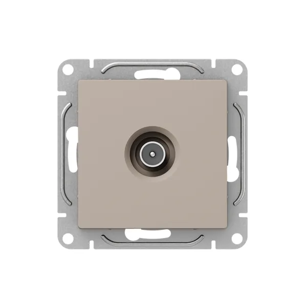 Механизм розетки TV, оконечная, кремовый Эпика EKF